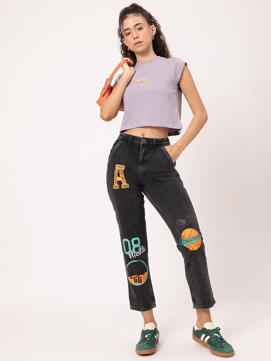 DressBerry Women Sporty Spice Printed Jeans