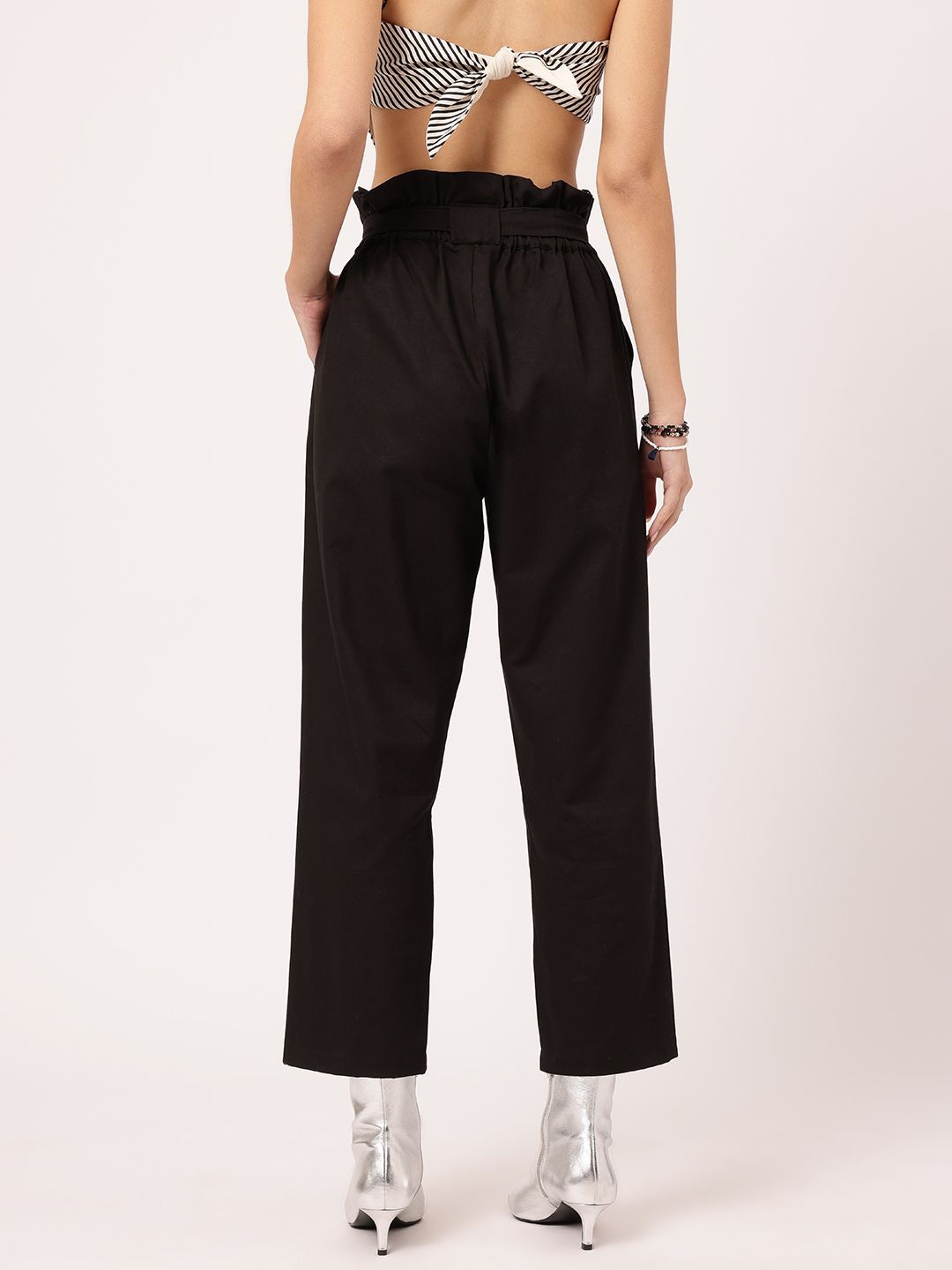 DressBerry Women Casual Constructs Cropped Trouser