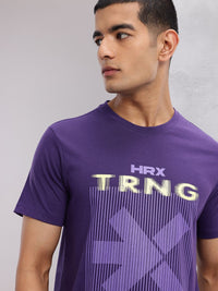 HRX by Hrithik Roshan Brand Logo Print Training T-shirt