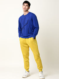 RARE RABBIT Men Chase Slim Fit Solid Cotton Joggers