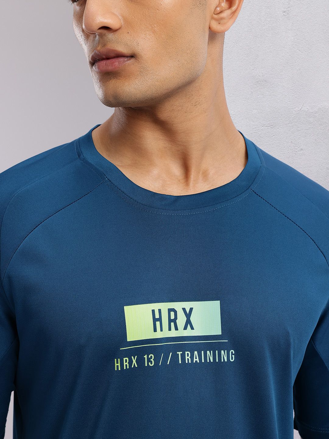HRX by Hrithik Roshan Brand Logo Printed Rapid-Dry Training T-shirt