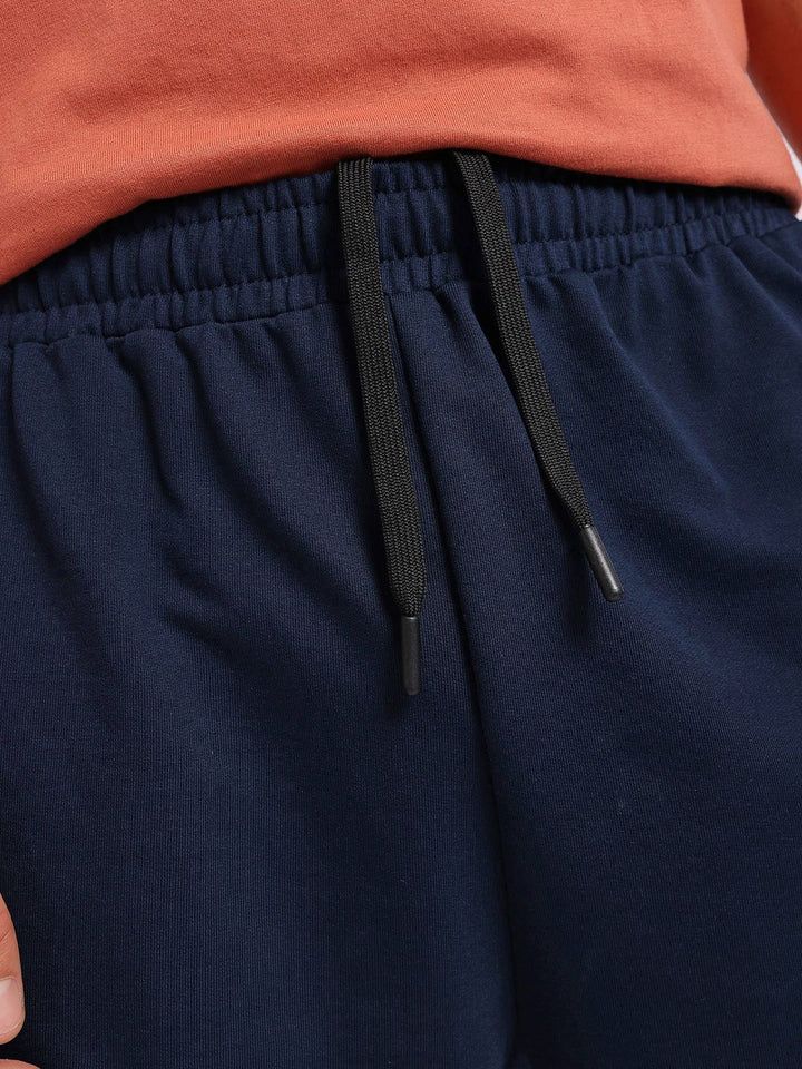 HRX by Hrithik Roshan Men Lifestyle Brand Logo Print Above Knee Shorts