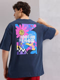 HRX by Hrithik Roshan Graphic Print Drop-Shoulder Sleeves T-shirt