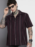 The Indian Garage Co Men Relaxed Fit Striped Resort Wear Shirt