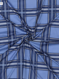 Monte Carlo Blue Geometric 200 TC Queen Bedsheet with 2 Pillow Covers