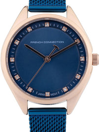 French Connection Women Embellished Dial & Bracelet Style Straps Analogue Watch FCK4UM