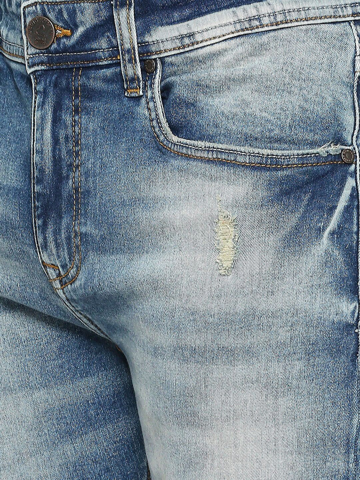 Being Human Men Mildly Distressed Heavy Fade Slim Fit Jeans