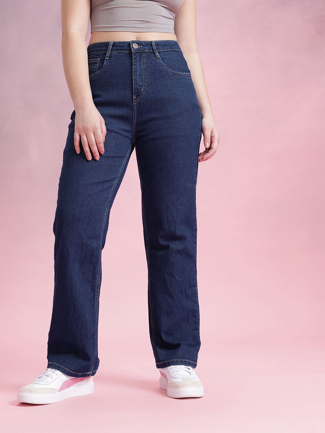 DressBerry Women Straight Fit Stretchable Jeans
