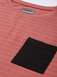 DILLINGER Men Striped Pure Cotton Pockets T-shirt