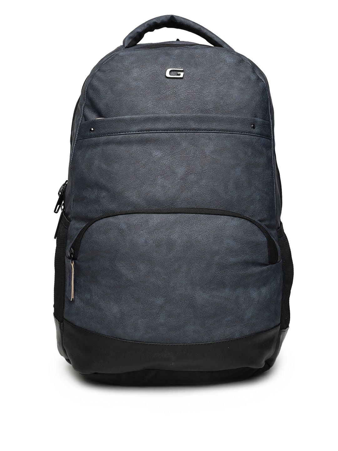 Gear Unisex Blue Vintage 2 Faux Leather Solid Laptop Backpack