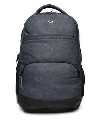 Gear Unisex Blue Vintage 2 Faux Leather Solid Laptop Backpack