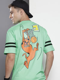 The Indian Garage Co Printed Oversized Pure Cotton T-shirt