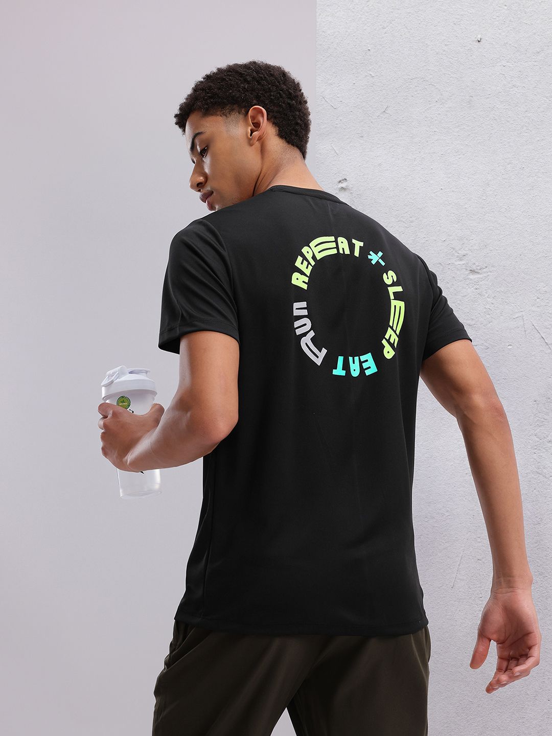 HRX by Hrithik Roshan Men Printed Rapid-Dry Running T-shirt
