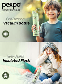 Pexpo pico hijau ISI yang disahkan termosteel panas dengan botol air flask monyet 500ml