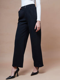SASSAFRAS BASICS Women Straight Fit Parallel Trousers