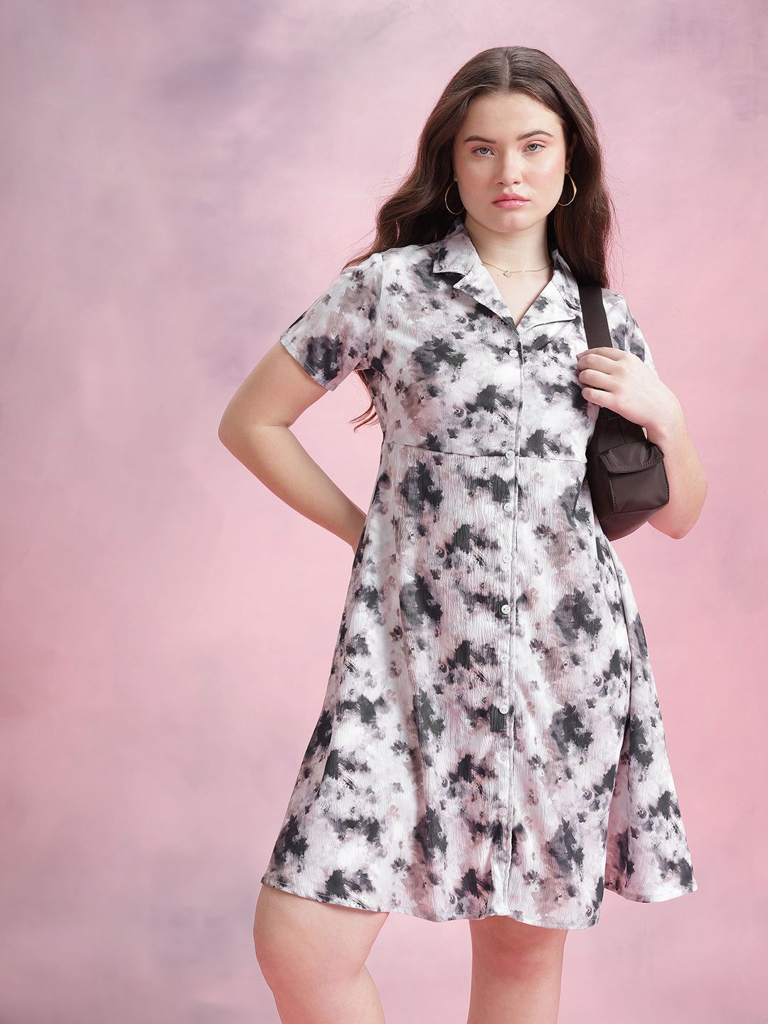 DressBerry Printed Shirt Dress