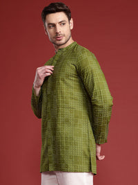 Anouk Checked Pure Cotton Kurta