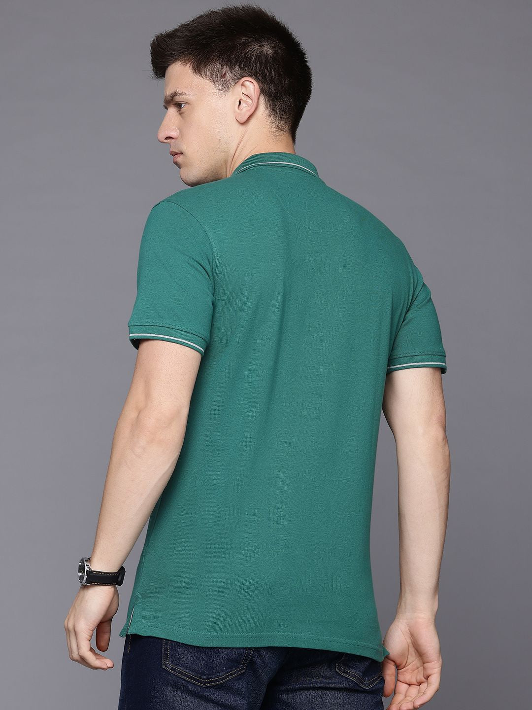 Raymond Men Polo Collar Pure Cotton T-shirt