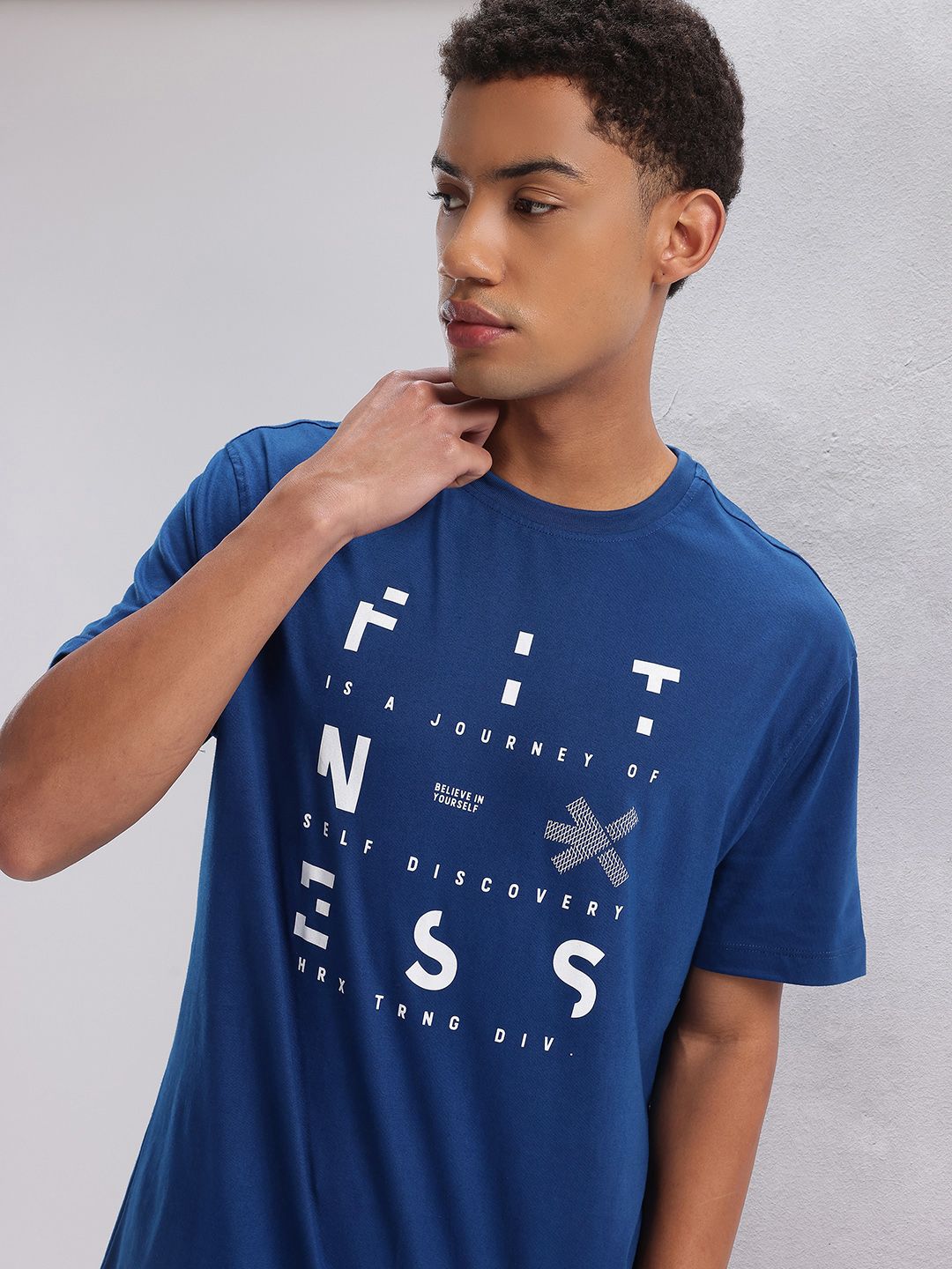 HRX by Hrithik Roshan Typography Printed Training T-shirt
