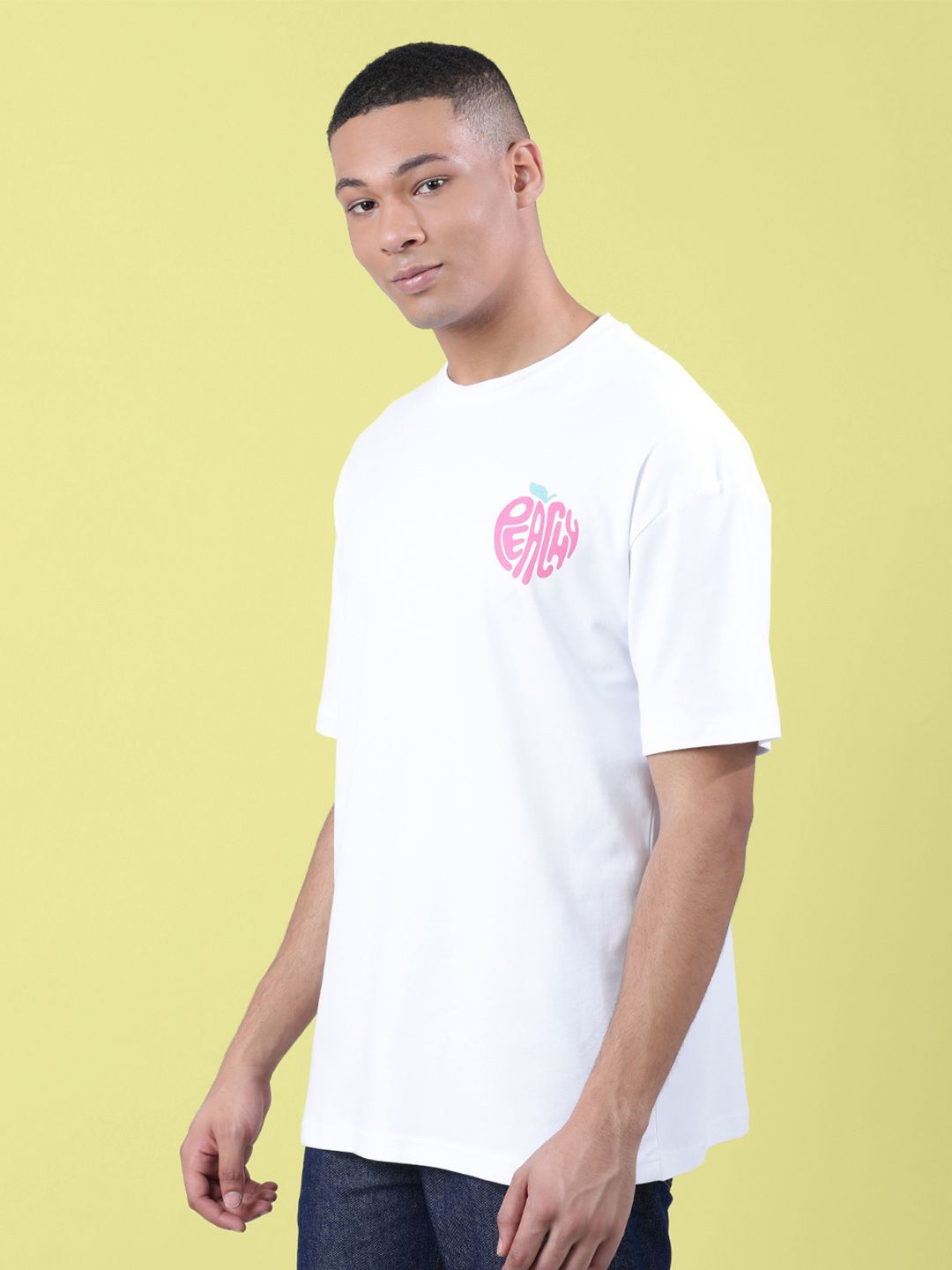Bene Kleed Men Pure Cotton Graphic Oversized T-Shirt
