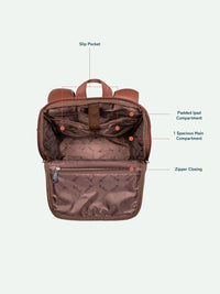 ZOUK Unisex Geometric Printed Backpack