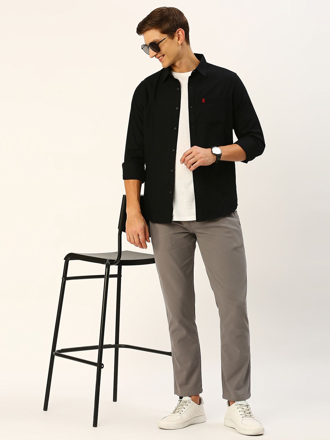 Thomas Scott Classic Cotton Slim Fit Flannel Casual Shirt