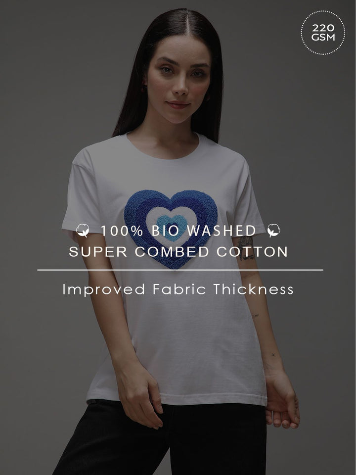 DILLINGER Women Boxy Regular Puff Printed Tshirt