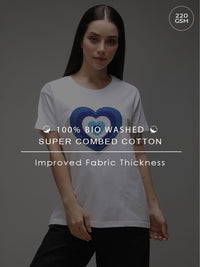 DILLINGER Women Boxy Regular Puff Printed Tshirt