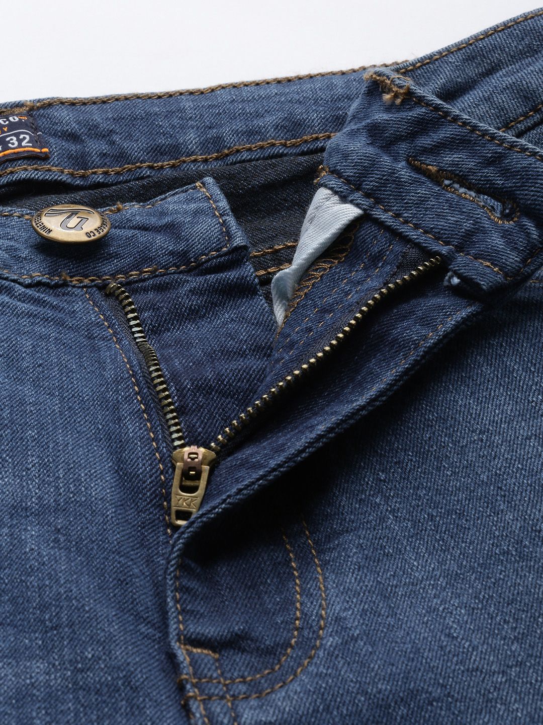 The Indian Garage Co Men Skinny Fit Heavy Fade Stretchable Jeans