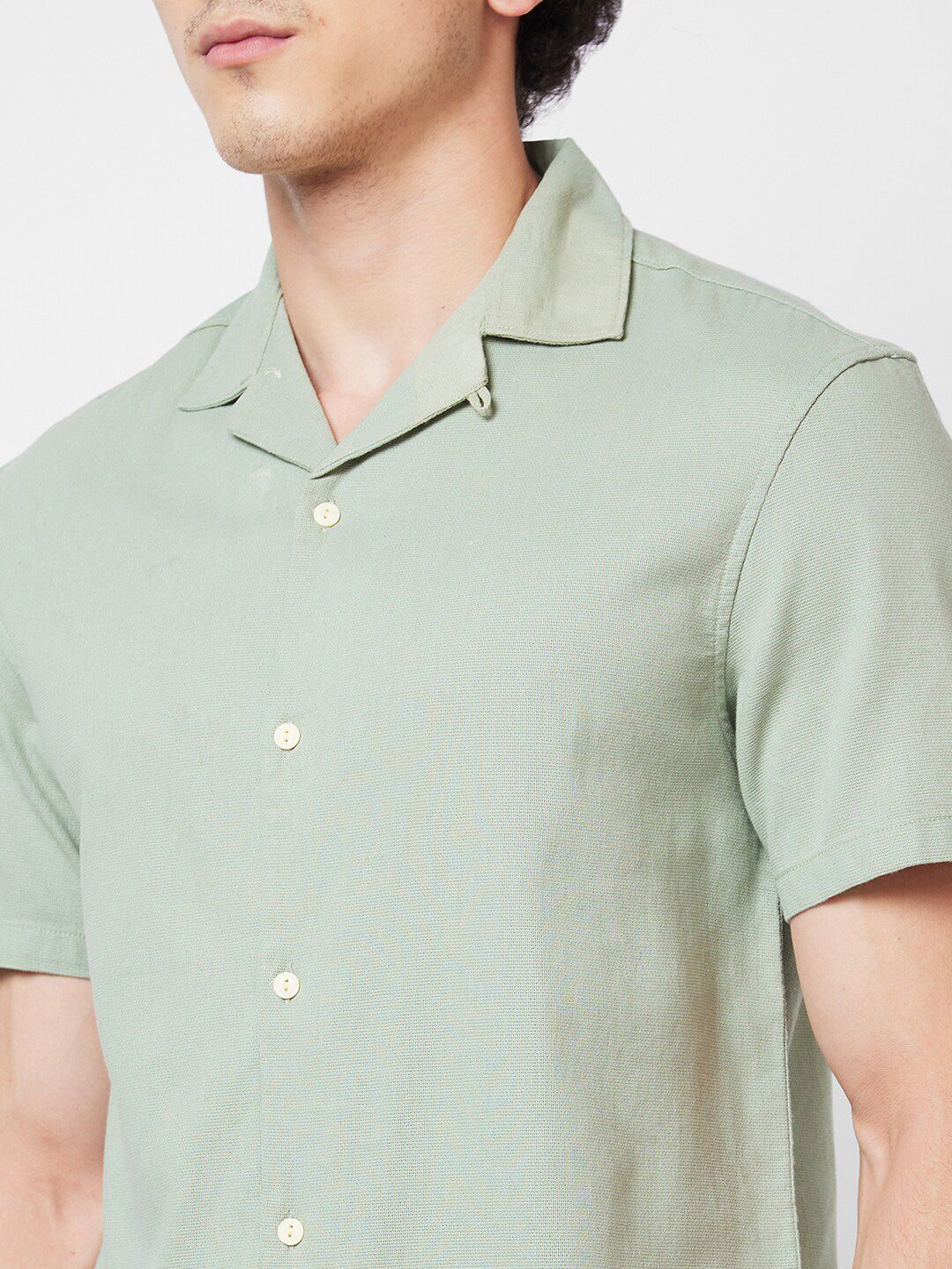 SPYKAR Short Sleeves Cotton Casual Shirt