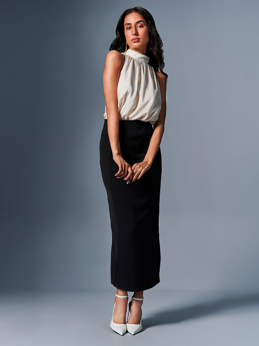 AND Choker Neck Sleeveless Regular Top