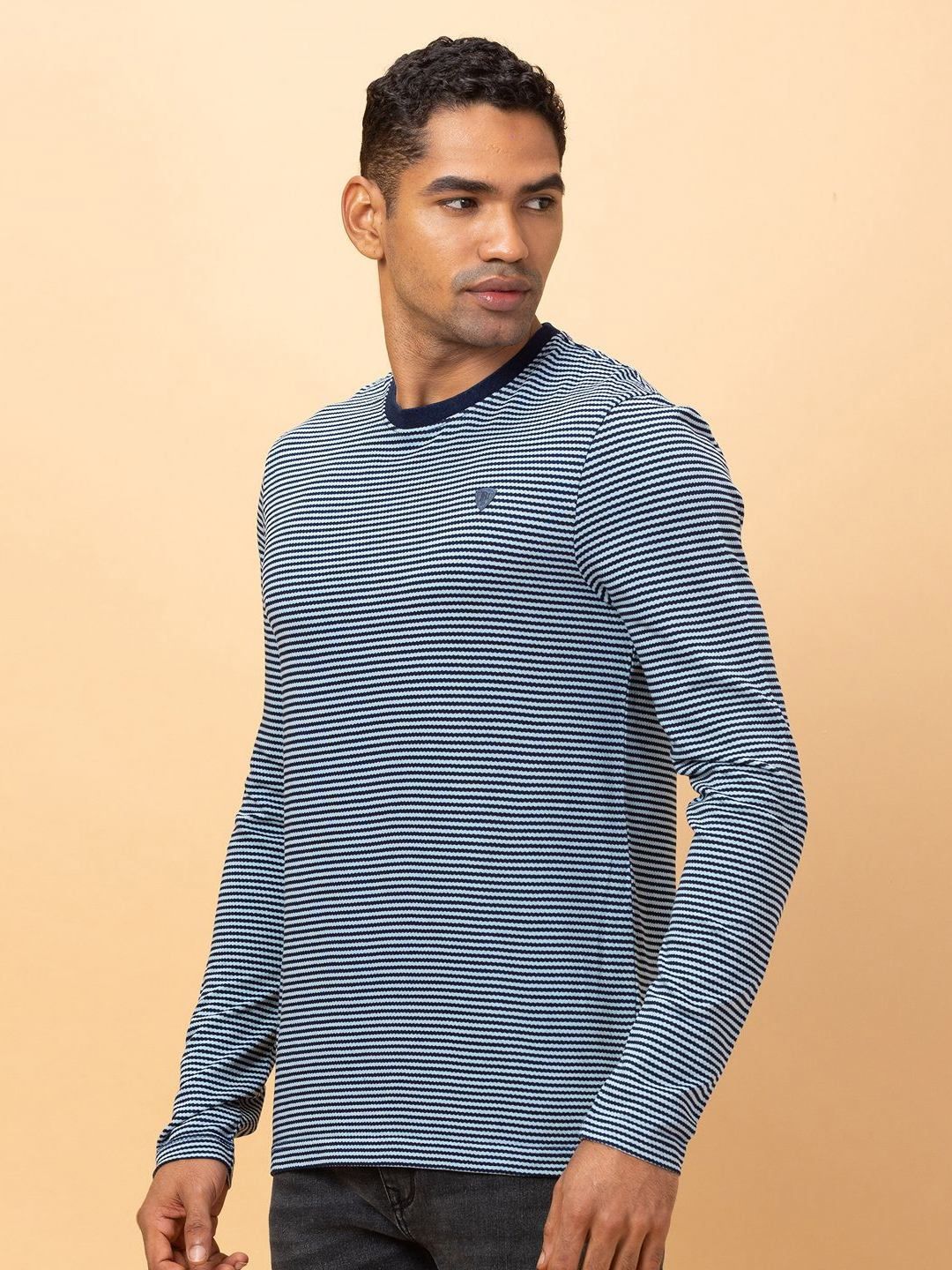 Being Human Pure Cotton Striped Pockets T-shirt