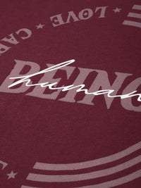 Being Human Pure Cotton Typography Printed Casual T-shirt