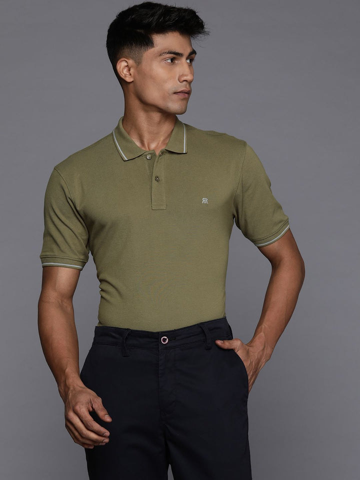 Raymond Men Polo Collar Pure Cotton Contemporary Fit T-shirt