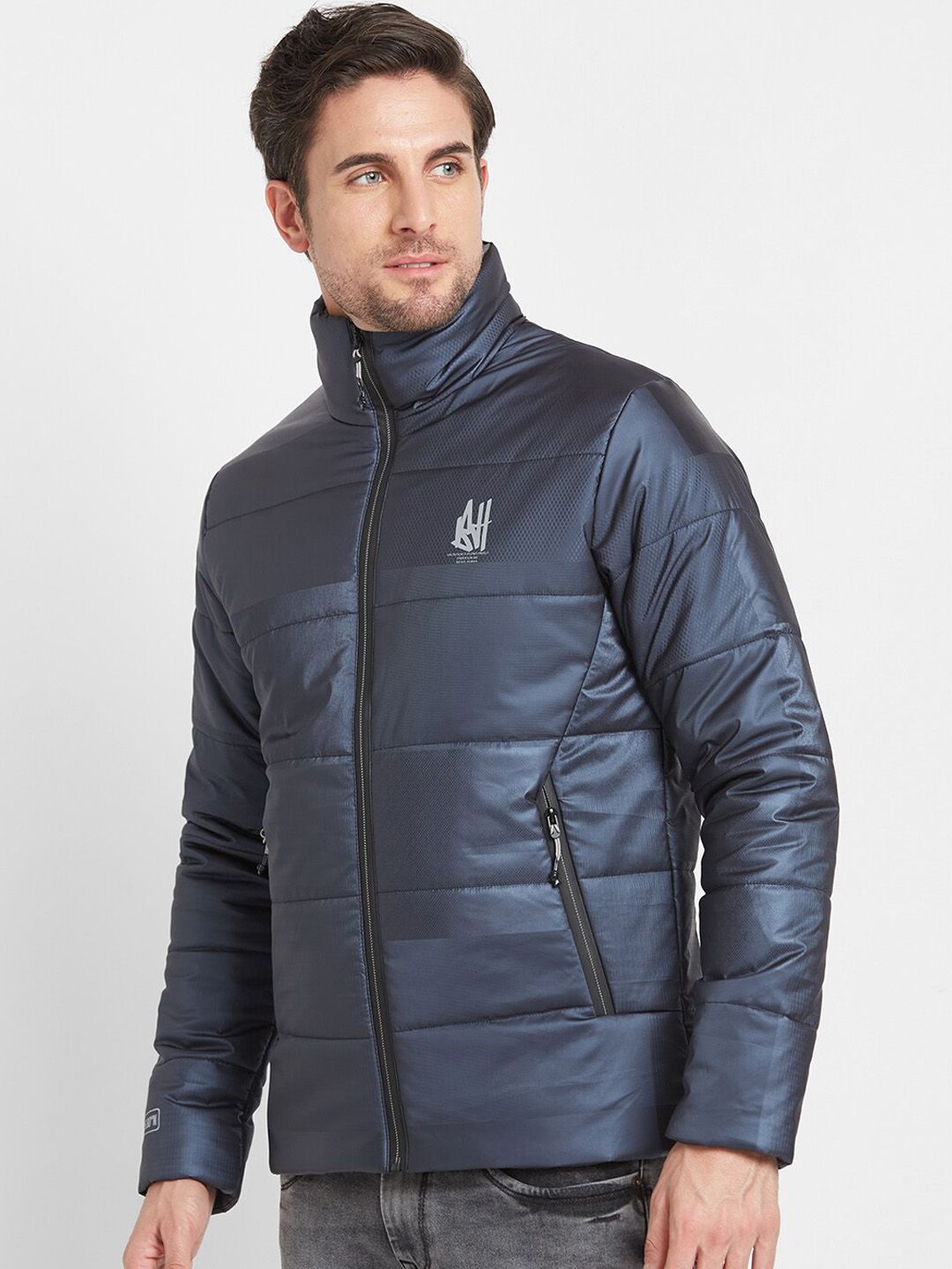 Being Human Stand Collar Padded Jacket