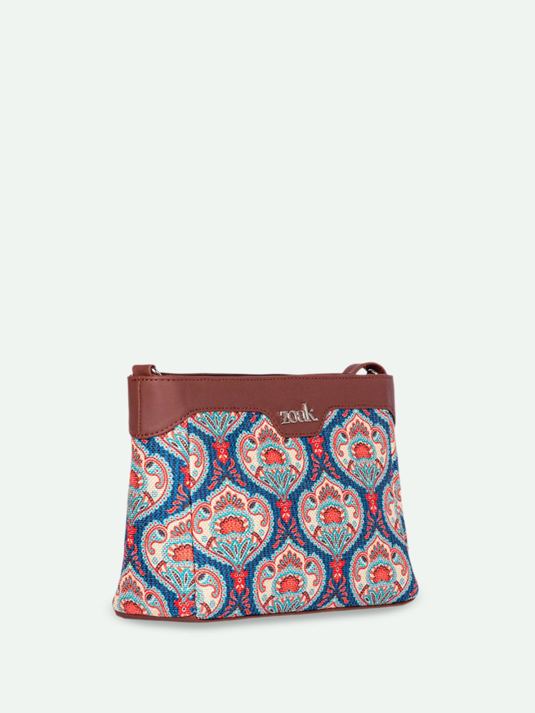Beg Sling Berstruktur Bercetak ZOUK Kovil Paisley