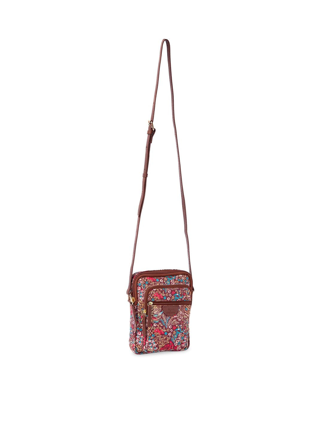 TEAL BY CHUMBAK Floral Printed Small Sling Bag