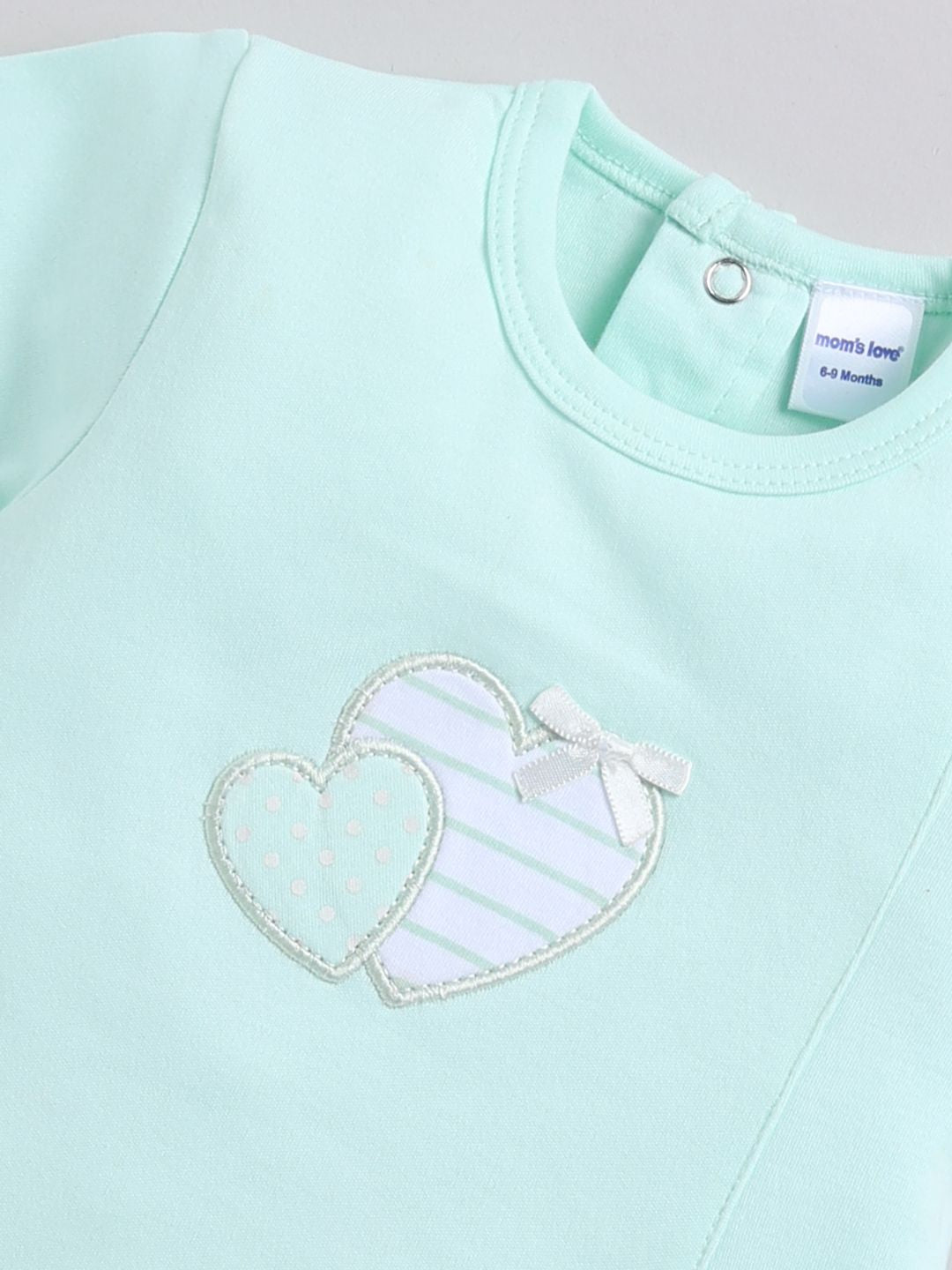 Moms Love Infant Girls Cotton A-Line Dress With Shorts