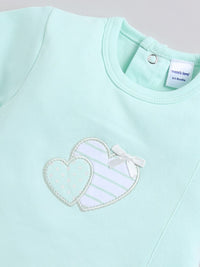 Moms Love Infant Girls Cotton A-Line Dress With Shorts