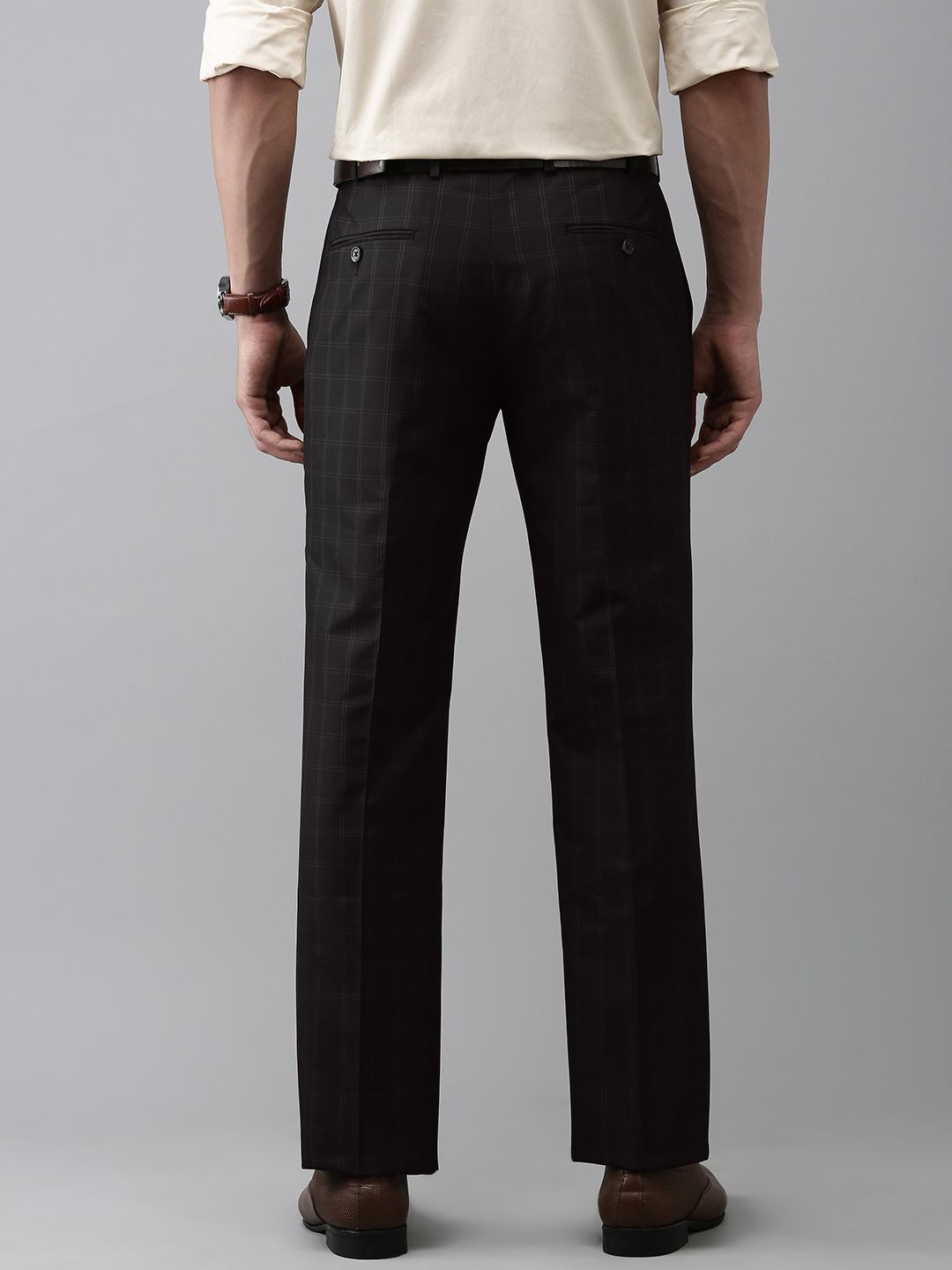 Park Avenue Men Smart Slim Fit Formal Trousers
