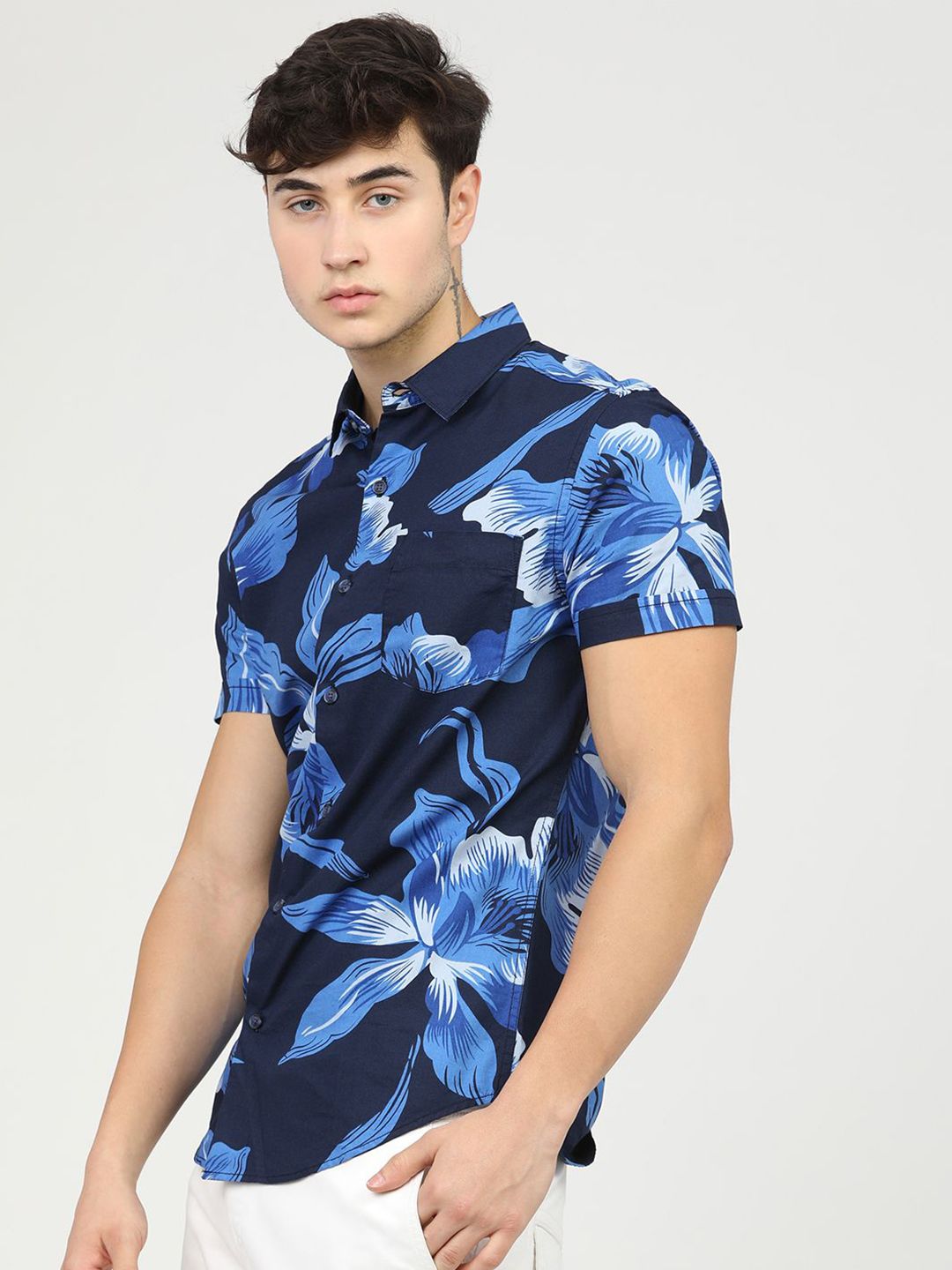 Lelaki Highlander Slim Fit Printed Shirt