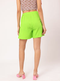 DressBerry Women Dainty Delights Waist Tie-Up Checked Seersucker Skort