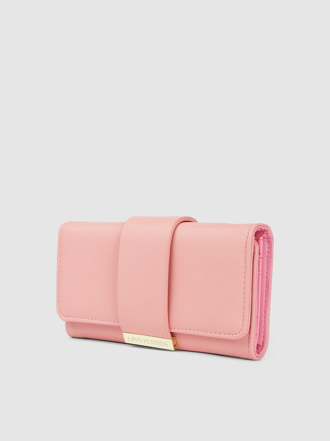 Lino Perros Women Solid Three Fold Wallet