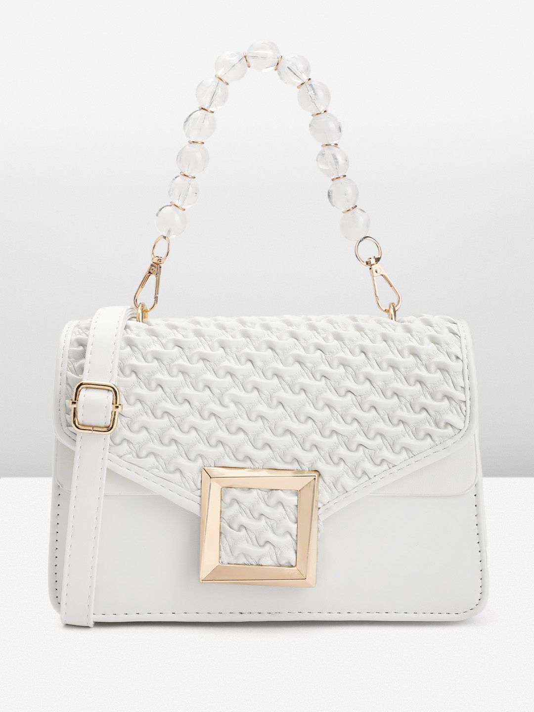 DressBerry Textured Structured Satchel