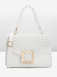 DressBerry Textured Structured Satchel