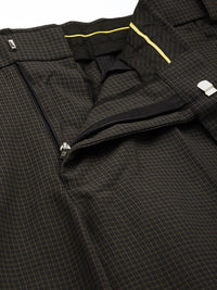 Park Avenue Men Checked Formal Trousers