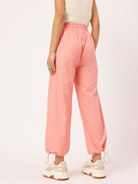 DressBerry Women Relaxed Rebel High-Rise Toggle Hem Joggers