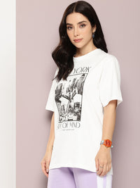 DILLINGER Printed Oversized Pure Cotton T-shirt