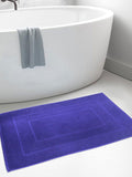 BOMBAY DYEING Navy Blue Pure Cotton 450 GSM Anti Skid 450 GSM Bath Rugs