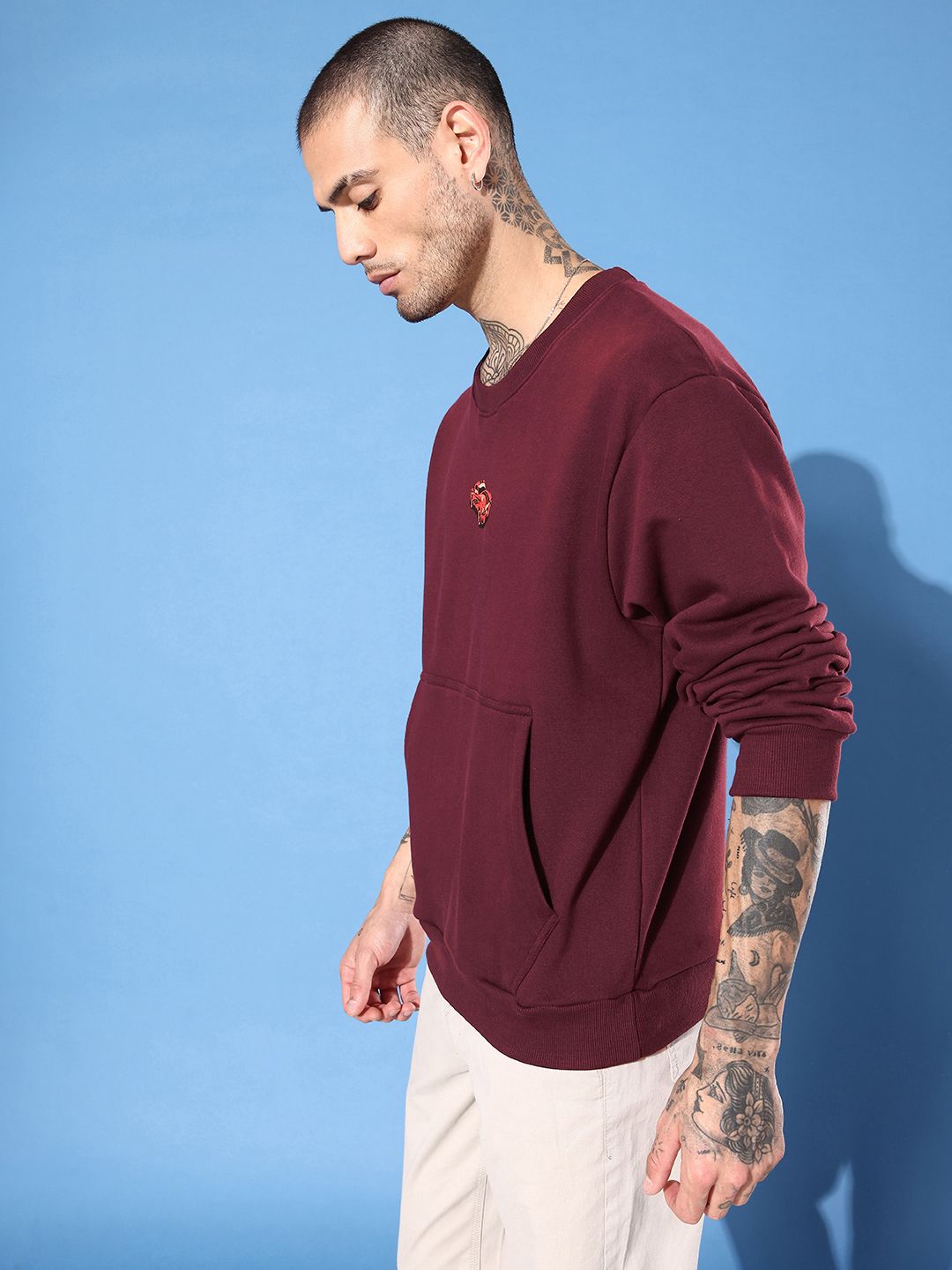 DILLINGER Men Graphic Printed Oversized Sweatshirt